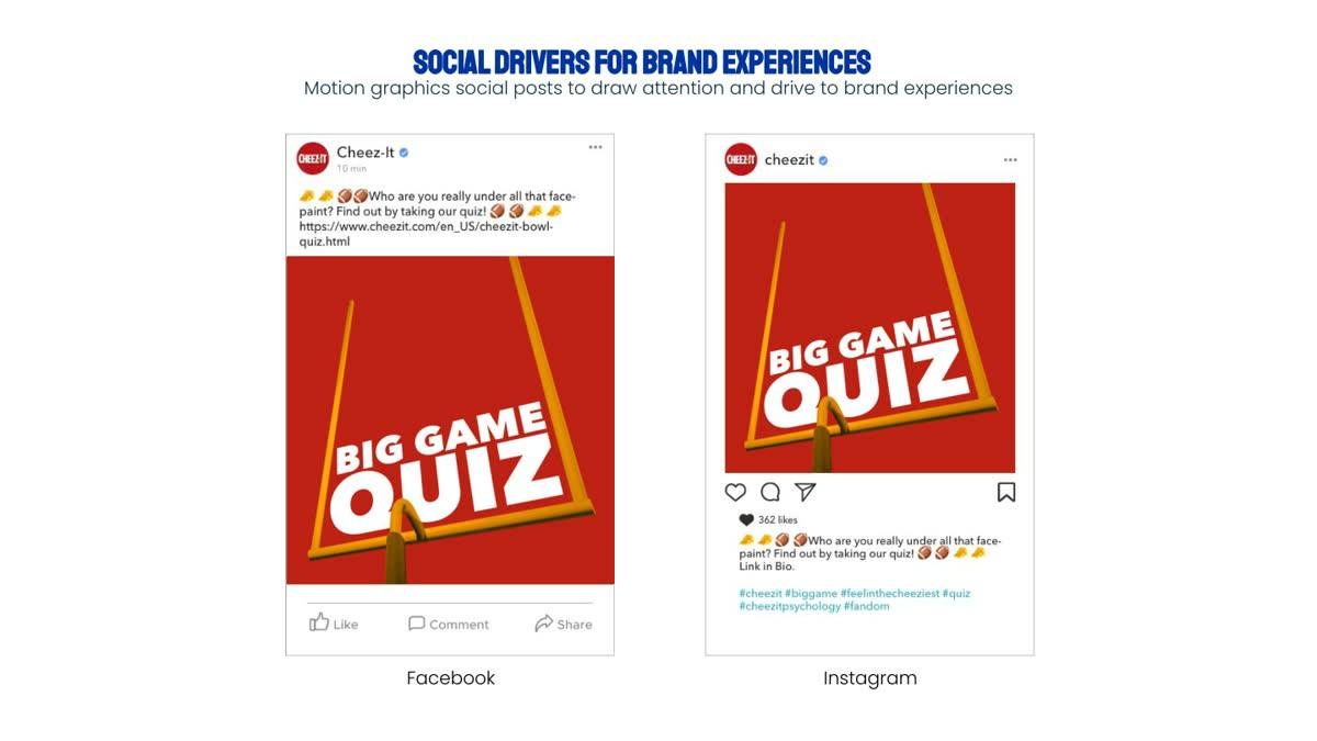 Cheez-It · Pop-Tarts: Interactive Experiences & Social Drivers