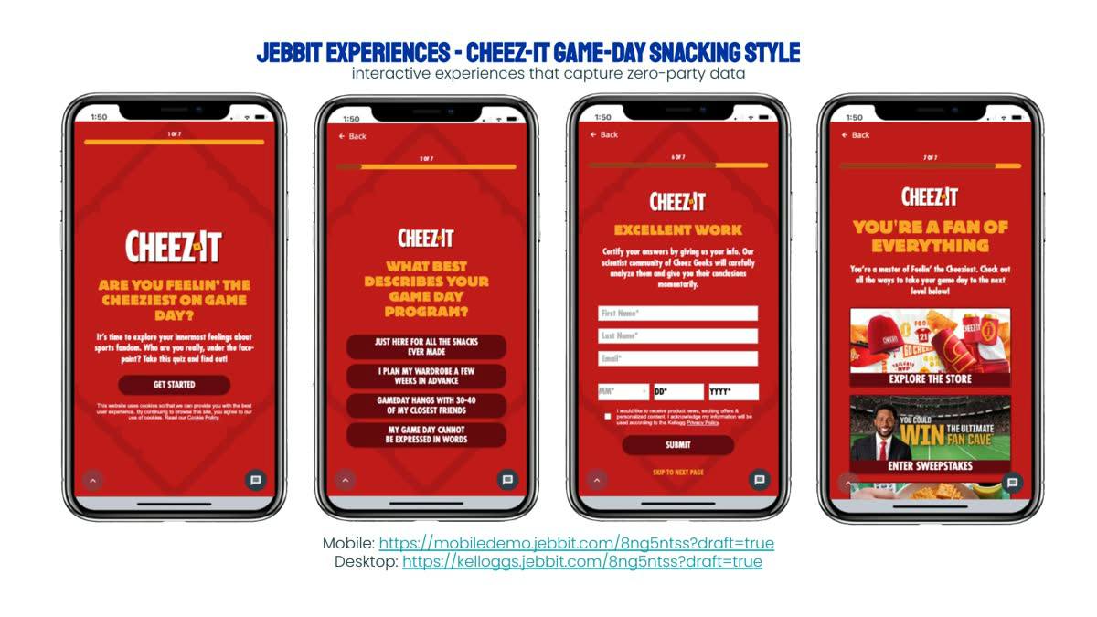 Cheez-It · Pop-Tarts: Interactive Experiences & Social Drivers
