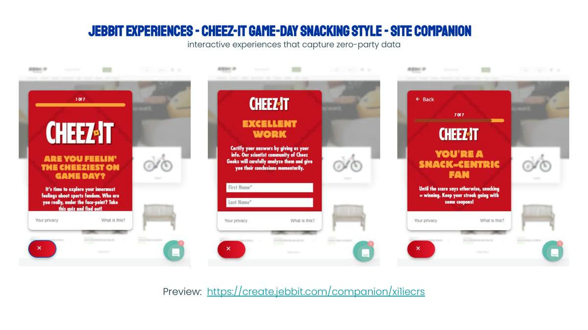 Cheez-It · Pop-Tarts: Interactive Experiences & Social Drivers