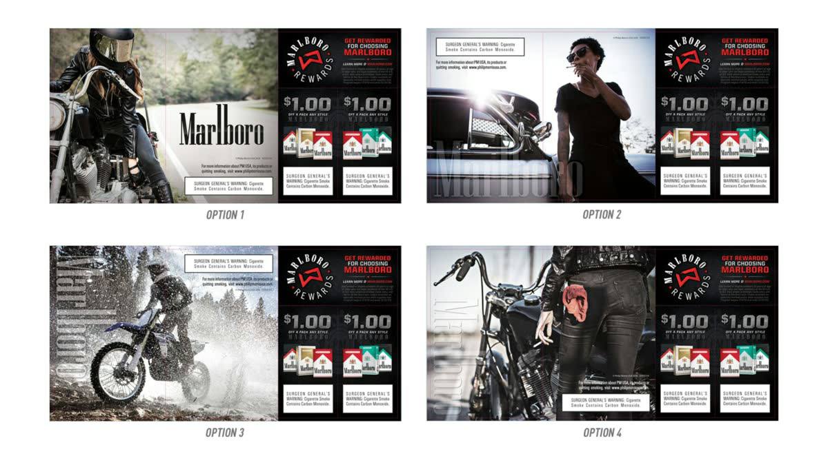 Marlboro · Skoal · Copenhagen: Print, Direct & Retail