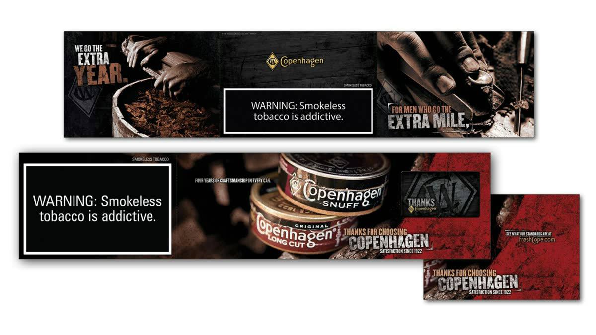 Marlboro · Skoal · Copenhagen: Print, Direct & Retail